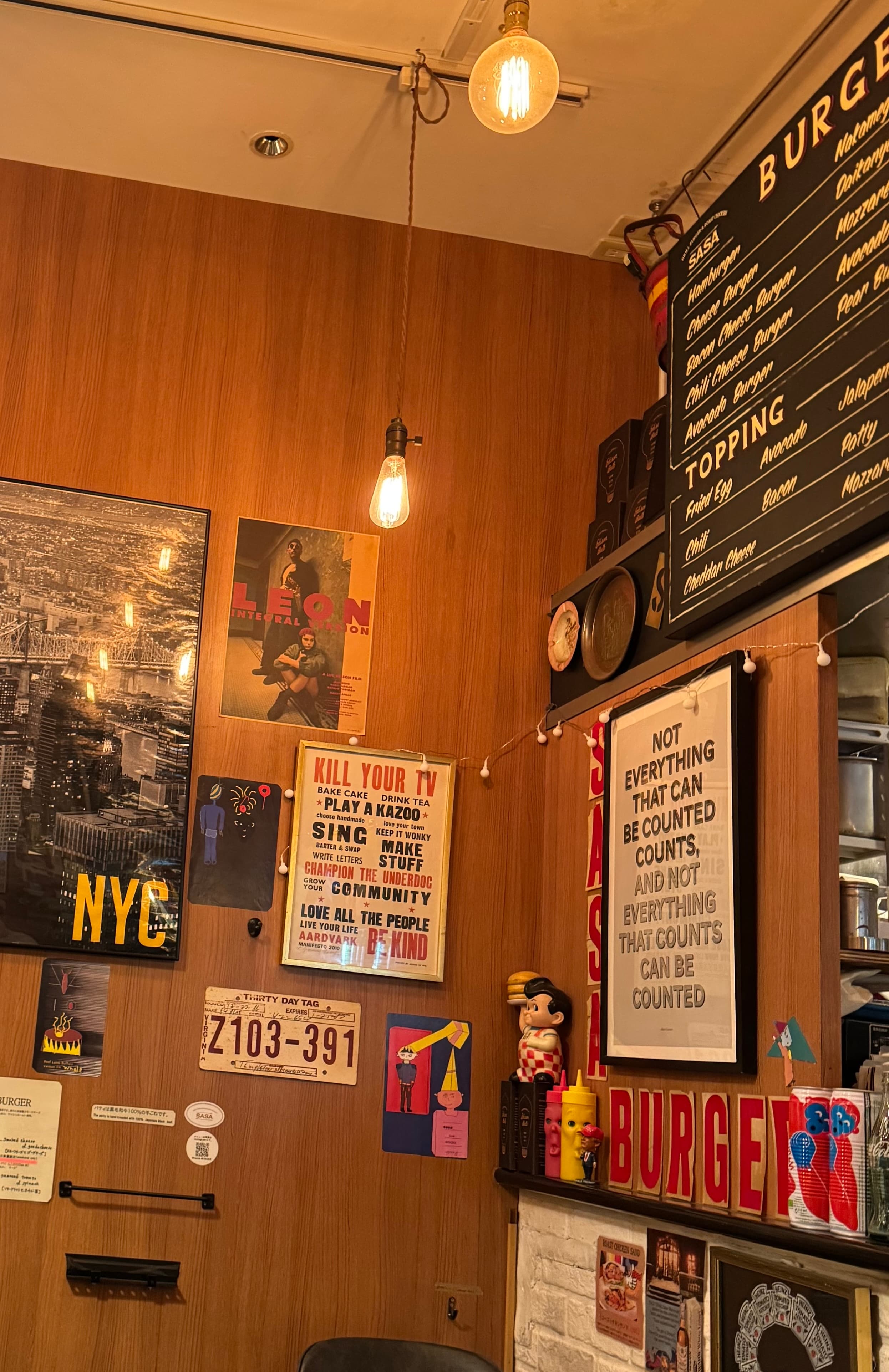 Hamburger shop I visited in January